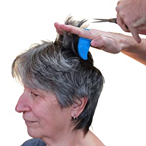 Picture of a women getting a HairFin haircut