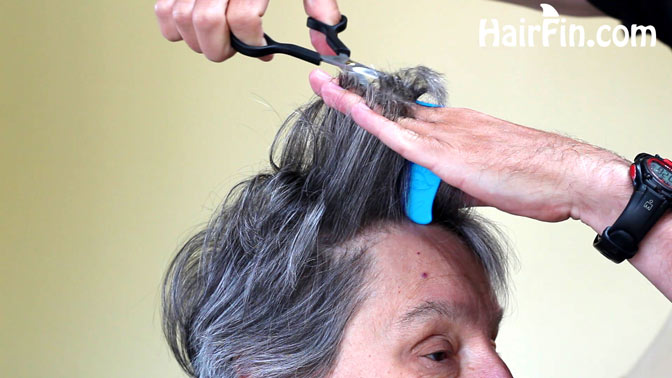 How to cut a women's medium length layered haircut at home