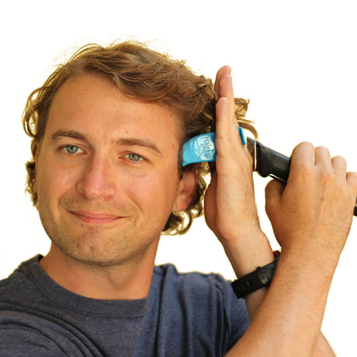 Self haircut at home using HairFin hair cutting tool